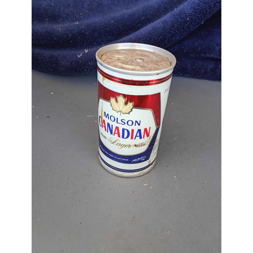 Molson Canadian Lager Pull Tab Lot‎ Of 2 Rustic 1970
